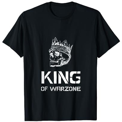 Lustiges Warzone King of Warzone Gamer Zocker Geschenk T-Shirt