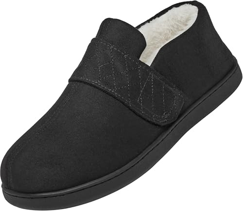 Mishansha Hiver Chaussons Homme Femme Chaud Pantoufle Antidérapantes Slippers Taille 36-49 EU