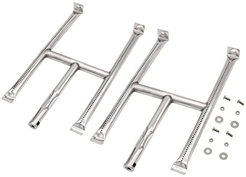 TAILGRILLER Brennerrohr Set für Blackstone 28 Grillplatte 2er Set Edelstahl Grillbrenner Rohre mit Schrauben