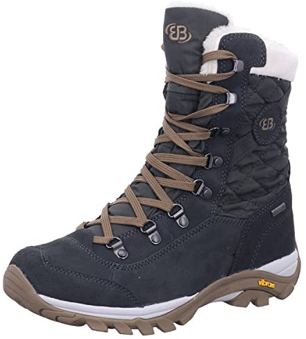 Brütting Fenella, Stivali da Neve Donna, Antracite/Beige, 36 EU