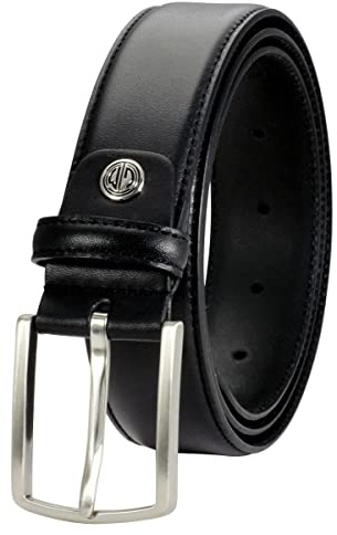 LINDENMANN Anzug-Ledergürtel Herren 35 mm Vollrind schwarz