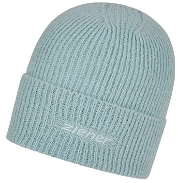 Ziener Unisex Ilidio M tze gestrickt Aufschlag Wollanteil, ice, Einheitsgröße EU