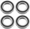 4 Stück 6006 2RS Kugellager 30 mm x 55 mm x 13 mm doppelt geschützte Rillenkugellager für DIY, Drehbänke, Motoren, 3D-Drucker, Fräsmaschinen, verschiedene mechanische Geräte, etc.