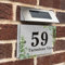 Personalised House Numbers Plaques Road Plate Plaque Door Numbers Street Name House Sign Address Signs Glass Effect Acrylic for Wall & Door Modern Signs Outside Decor (Design4)