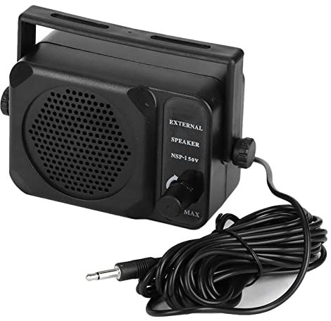 Externer Autolautsprecher, NSP-150V CB Externer Lautsprecher 2-Wege-Radio CB HF VHF UHF-Transceiver, Schwarz