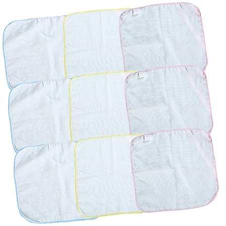 Toddmomy 9 Stück Baumwoll Spucktücher 30x30 Cm Saugfähige Handtücher Quadratisch für Neugeborene und Geschenk für Junge Eltern