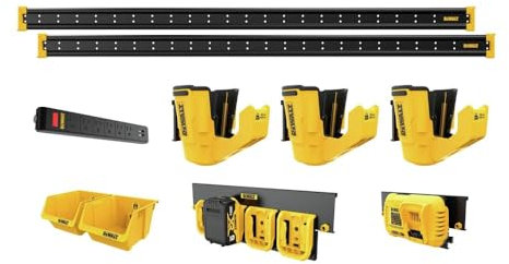 DEWALT 9 Piece Tools Accessory Kit, Alloy Steel, Yellow, 48 inches (Length), Workshop
