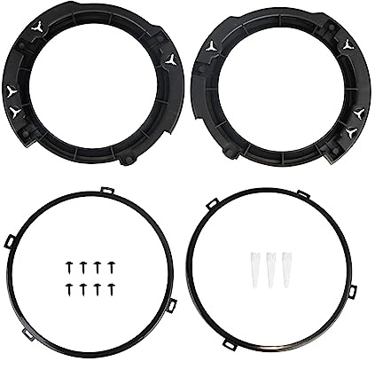 Irfora 1 Paar Scheinwerfer-Montagehalterungsring-Set, 7 Zoll, Ersatz für Jeep Wrangler JK 2007–2017
