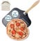 Colenza Pizza Peel 16 inch,16 Wx 18 L, Aluminum pizza peel with Foldable Wood Handle and Storage Bag, Non-perforated (16 inch Perforated)