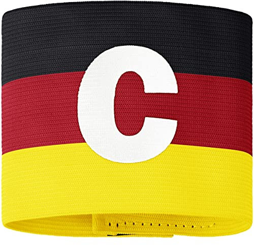 JAKO Kapitänsbinde, Größe:1, Farbe:schwarz/rot/gelb