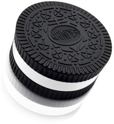 OWLSTEM Grinder,2.2 Inch Stronger Grip Biscuit Shape Design Grinder (Single,Black)