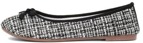 Lilley Grace Womens Black Bow Ballerina Shoe - Size 8 UK - Black