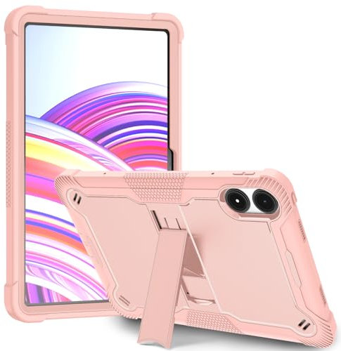Vakarey para Xiaomi Redmi Pad Pro Funda Niños Anticaidas,Funda Tablet para Redmi Pad Pro 12.1 Pulgadas 2024,Oro Rosa