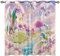 ANHOPE Regenbogen Einhorn Blume Vorhänge mit Ösen Blickdichte Gardinen Thermo Vorhang Blackout Curtain Schlafzimmer Wohnzimmer Kinder Mädchen Verdunklungsvorhänge 2er Set H 160 x B 132 cm