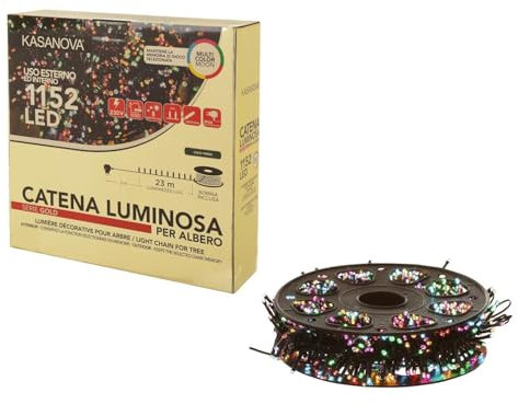 KASANOVA Luci albero di Natale 1152 miniled colorate multicolore