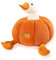 Clvsyh Niedlich Kürbis Plüschtier, 35cm Halloween Gefüllter Kürbis, Orange Ente Plüschtier, Halloween, Haunted House Dekoration, Geburtstagsgeschenk für Kinder