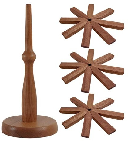 Dessous de Plat en Bois pour Plats Chauds, Dessous de Plat en Bois pour Plats Chauds, casseroles et poêles Chaudes, Ensemble de Dessous de Plat Pliable en Forme d'arbre