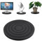 Plataforma Giratoria Redonda, Base Giratoria Manual 360°, 20 cm Plástica Giratoria Tocadiscos para Manualidades Monitor Esculturas de Cerámica Plantas Bonsai, Negro