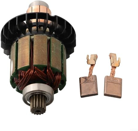 Premium Armature 6193809 und Kohlebürsten-Set für DDF482 DHP482 Akku-Bohrschrauber Wartung
