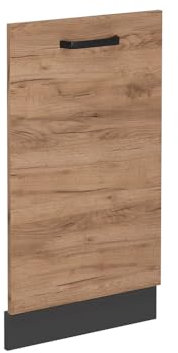 Vicco Geschirrspülblende R-Line, Goldkraft Eiche, 45 cm ohne Arbeitsplatte