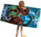 Dinosaurier Strandtuch, Cartoon Dinosaurier Strandtuch ,Dinosaur Handtuch Für Jungen Baumwolle mit Dino-Design Groß Dinosaurier Badetuch Handtuch BeachTowel 75 x 150cm Badetuch für Kinder für Jungen