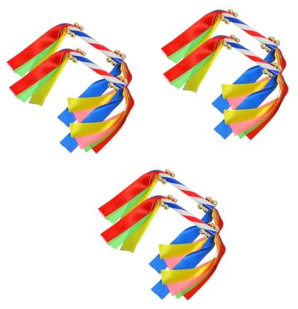 Hemobllo 6stücke Teiliges Von Handheld Cheerleading Pom Poms Mit Glöckchen Farbenfrohe Requisiten Für Mädchen Bei Aufführungen Und Sportveranstaltungen Geeignet Für Wettkämpfe Und