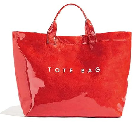 TIAASTAP Tote Bag Damen Groß PVC Handtasche Shopper Tasche Groß Handbags Henkeltaschen Schultertasche Damen Gross Beuteltasche Tragetasche Shopper Bag Arbeitstasche