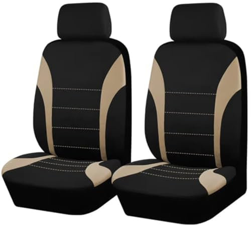 JABBNGD Autositzbezüge Set, für FIAT 500 500E 500C 500L 500X Sitzbezüge Auto Vordersitze Sitzbezügesets für Fahrersitz & Beifahrer Auto-Zubehör Innenraum,C