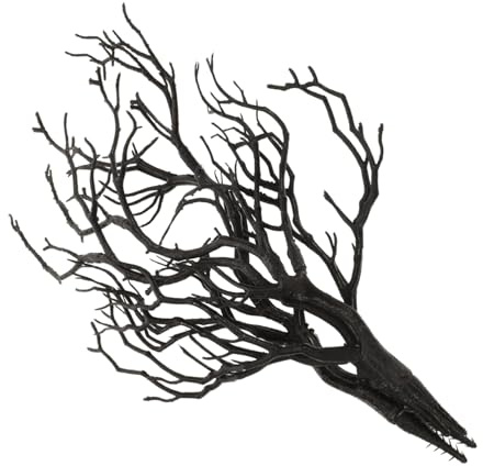 Kichvoe 4stücke Kunstzweig Deko Künstliche Trockene Äste Für Arrangements Antler Design Für Halloween Und Weihnachten Material Lebensnahe Schwarz