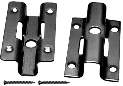 Lot de 100 clips de terrasse en acier inoxydable WPC - Clips de fixation invisibles avec vis pour lames en WPC - Clip en T - Fixation cachée (noir 8 mm)
