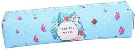 Custodia per uncinetto con cerniera, resistente, leggera, per lavoro a maglia, blu