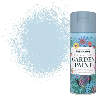 Rust-Oleum Blue Weather, Mould and Algae Resistant Garden Spray Paint Aerosol in Matt Finish - Blue Sky 400ml
