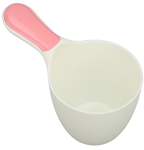 Haofy Tasse de Rinçage de Shampoing pour bébé, Tasse de Lavage de Cheveux en Plastique avec Poignée Confortable pour le Plaisir du Bain du nouveau-né