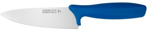 Rockingham Forge Essentials Blue Handle Chef’s Knife 15cm for Raw Fish - Coloured Knives for Food Hygiene, Allergen and Intolerance Food Preparation - Colour Coded Stainless Steel Kitchen Knives