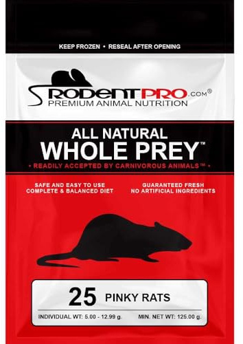 RodentPro Frozen Reptile Feeder Pinky Rats (25 Count)