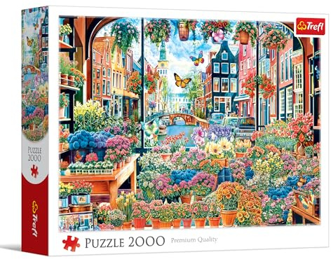 Trefl - Puzzle 2000 Teile, Blumenladen in Amsterdam, Niederlande