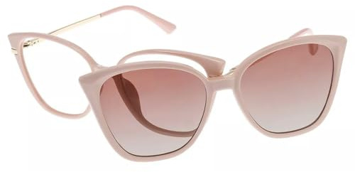 Firmoo Sonnenbrillen Blaulichtfilter-Brille mit magnetischen Clip-On-Sonnenbrillen, Metall-Cat-Eye-Rahmen für Digitalbildschirme, Outdoor-Aktivitäten, Autofahren und Radfahren