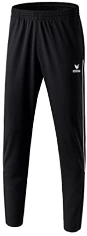 Erima Herren Trainingshose mit Wadeneinsatz & Piping 2.0 (3100702), schwarz, L