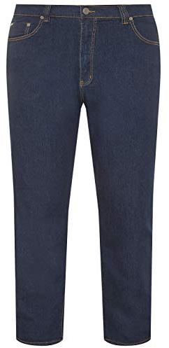 Kam Regular Fit Stretch Jeans (Kbs10102), Indigo Colour, in Size 40 to 64 Inches