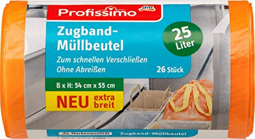 Profissimo Bolsas de basura extraanchas, 25 l, 1 paquete de 26 unidades