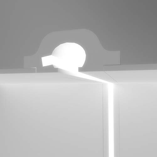 EL119 - LED indirekter Lichtschnitt für Deckeneinbauleuchten in Gipskarton
