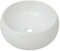 Tidyard Lavandino Tondo in Ceramica, Lavabo Bagno da Appoggio, Design Moderno, Bianca 40 x 16 cm