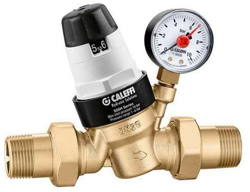 535090H Druckminderer 2 herausnehmbare Kartusche 1/4 F CALEFFI Manometer