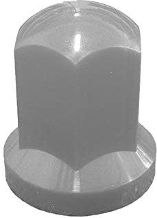 KRAM-TRUCK 100x Radmutterkappen lang Kunststoff für LKW und Anhänger Schlüsselweite 32 mm sehr langlebig kratzfest für MAN DAF Scania Mercedes LKW Anhänger grau