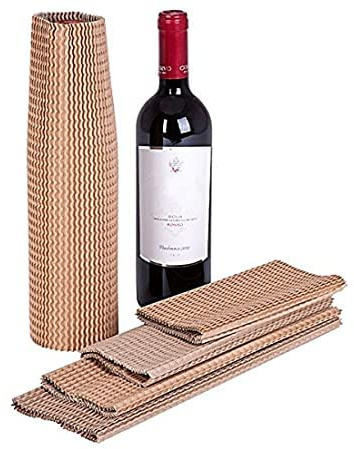 emballage garrigou 100 manchons carton ondulé étirable protection verre bouteille flacon 75 x 300 m/m