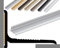 (9,49EUR/m) NALine Abschlussprofil | 22 x 15 x 1000 mm | silber eloxiert | Innenwinkel Treppenbelag | Bodentiefe Fenster oder Balkon Abschluss | Sockelprofil | Wandabschlussleiste