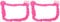 Mobestech 2 Pcs Elastic Monitor Cover Pink Pc Monitor Case for Dustproof Computer Cover