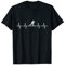 Heartbeat Langlauf-Outfit Lustiges Ski T-Shirt