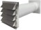 EASYTEC® Energiesparender Mauerkasten Ø 100 mm Edelstahl mit zwei Rückstauklappen | DN100 | 34104e