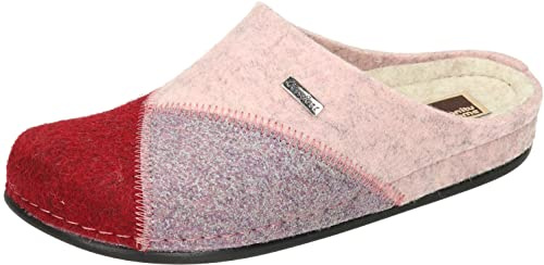 Manitu Damen 320161-41 Hausschuh, rot, 37 EU